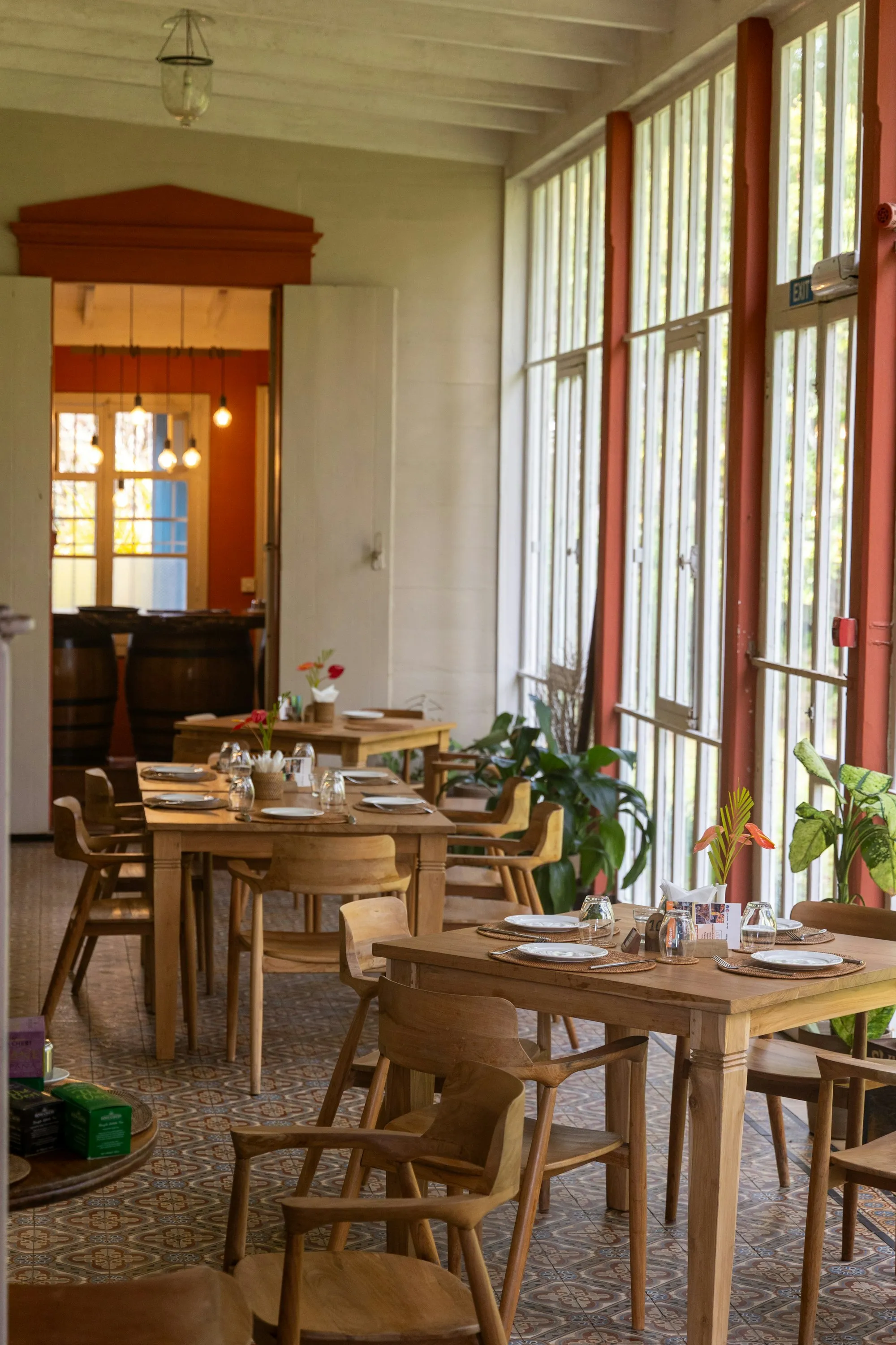 A FoodBank dining room